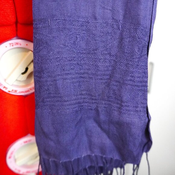 Purple Pashmina Scarf - Picture 2 of 3
